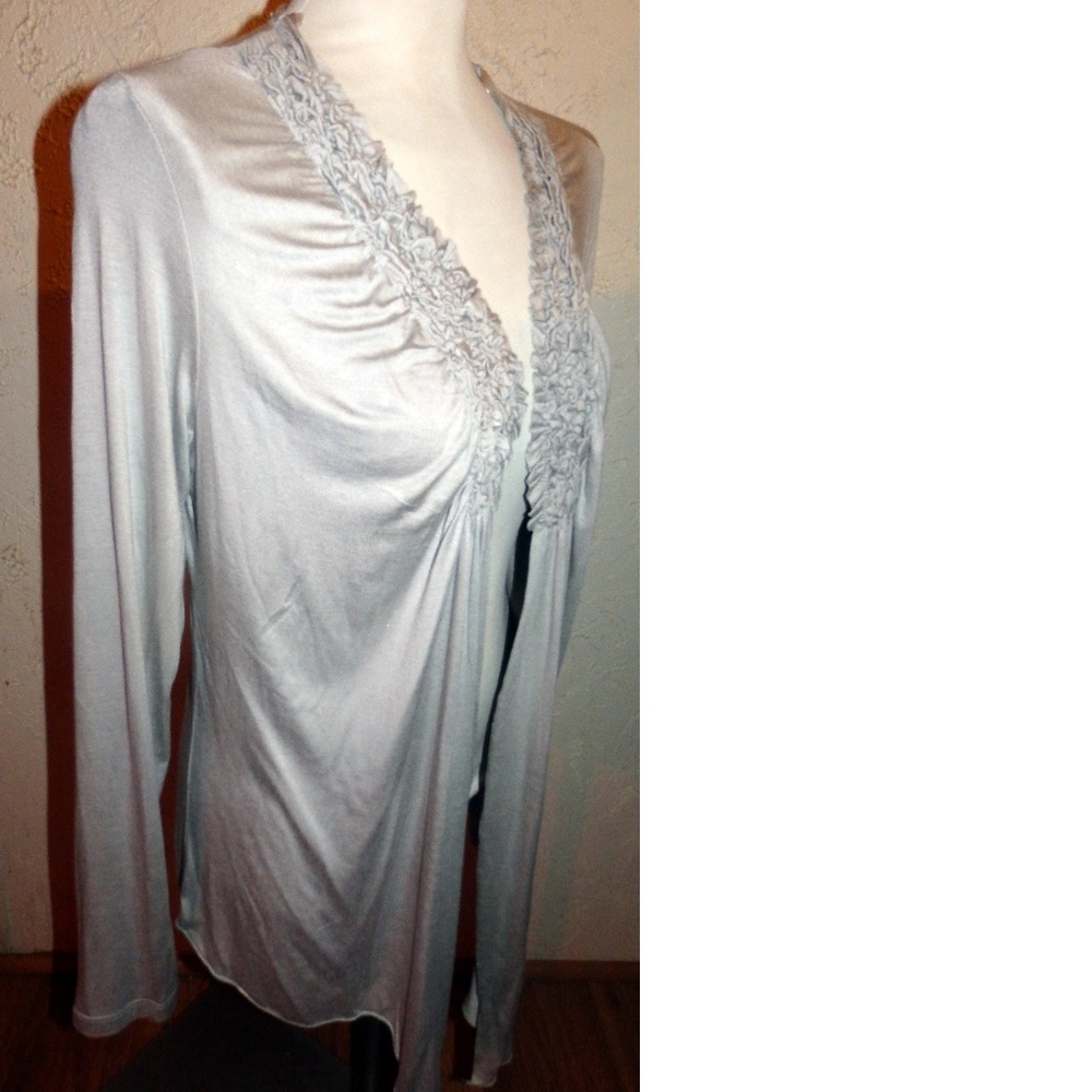 Olivia Moon New Gray Cardigan Sweater - Picture 4 of 6